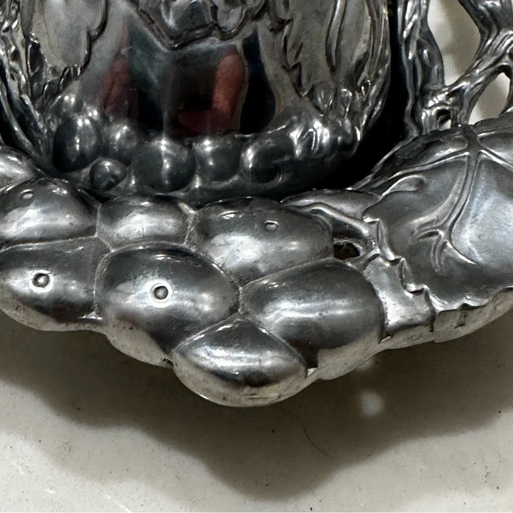 Vintage Arthur Court Grape Vine Covered Butter Dish 2001 - Picture 5 of 9